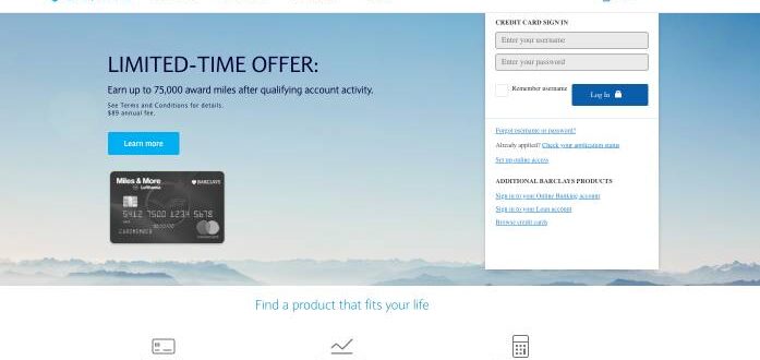 www.usairwaysmastercard.com – Barclays Arrival Premier World Elite MasterCard Login